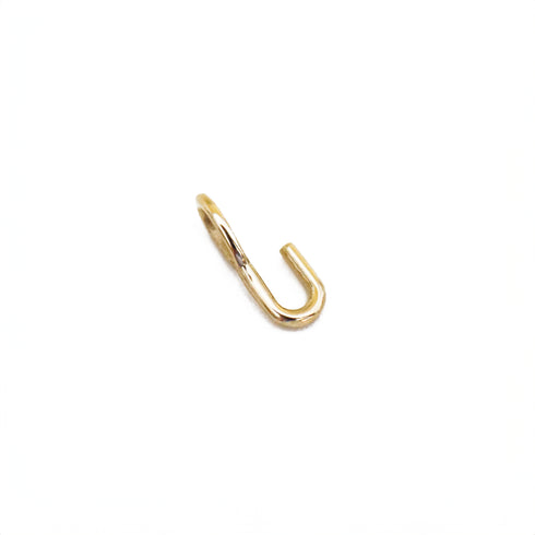 U ~ Alphabet Charm in Yellow Gold
